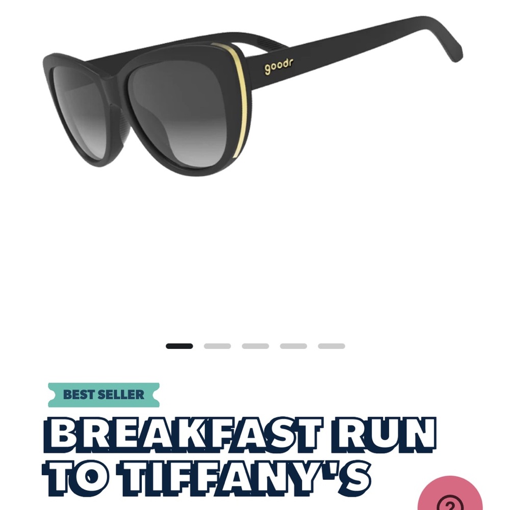 BNIB goodr Breakfast Run at Tiffany’s sunglasses